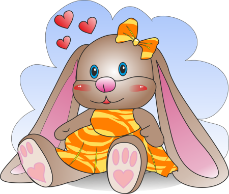 Зайчик иллюстрация