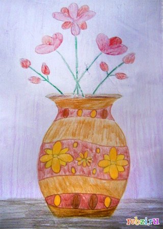 Рисование цветы для мамы