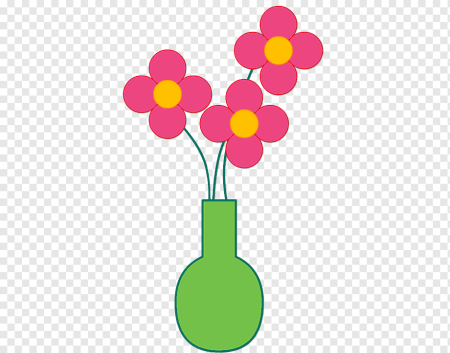 Рисование ваза с цветами