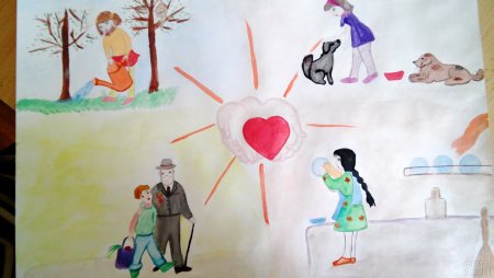 Рисунок на тему добрые дела