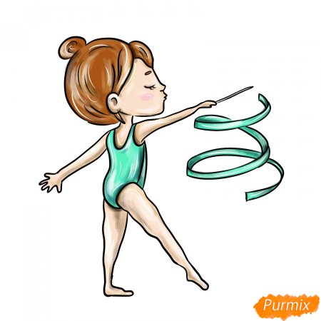 Гимнастика нарисовать