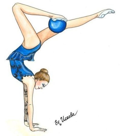 Раскраска гимнастика