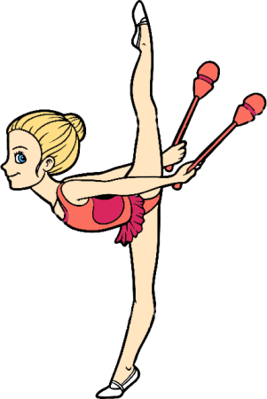 Гимнастка мультяшная