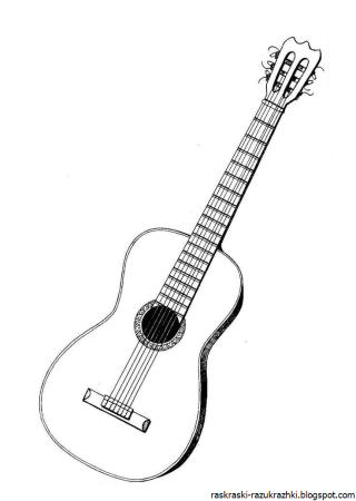 Гитара рисунок