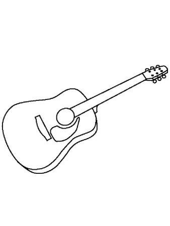 Гитара рисунок