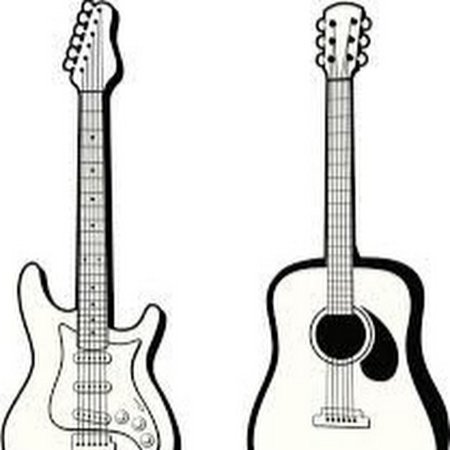 Гитара для срисовки
