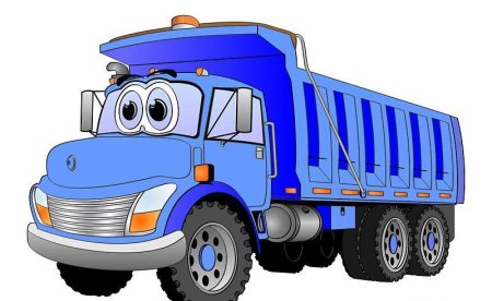 Грузовой автомобиль мультяшный