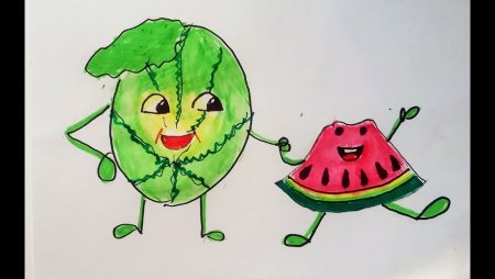 Рисунок на тему Арбуз