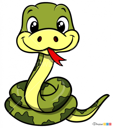 Змея рисунок для детей