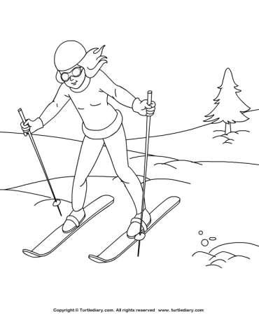 Детский рисунок лыжник (43 фото)