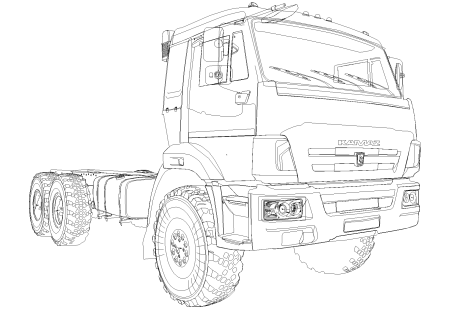 КАМАЗ 4310 разукрашки