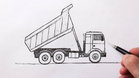 Нарисовать КАМАЗ 5511