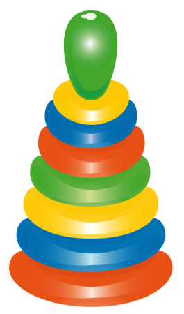 Пирамидка для детей рисование