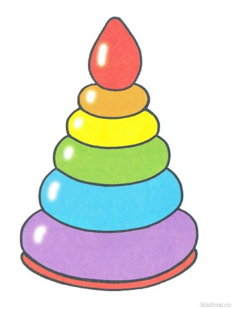 Детская пирамидка вектор