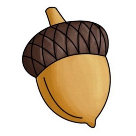 Желудь мультяшный