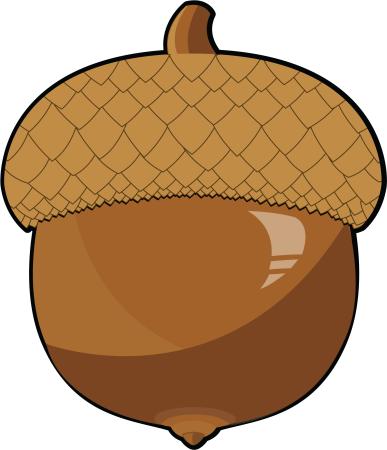 Желудь мультяшный