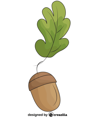 Рисование желуди