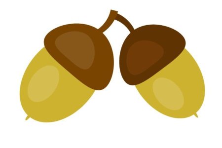 Аппликация Желудь