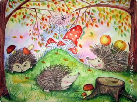 Рисунок на тему осень