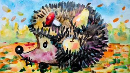 Животные осенью для детей