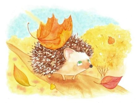 Милые осенние иллюстрации