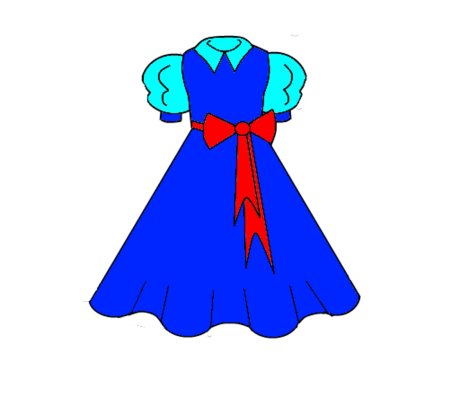 Зарисовка детского платья