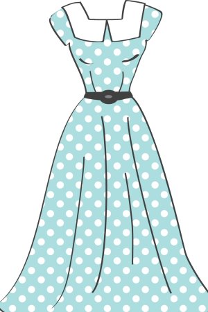 Раскраска платье