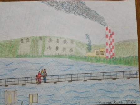 Рисунок реки Нижнего Тагила