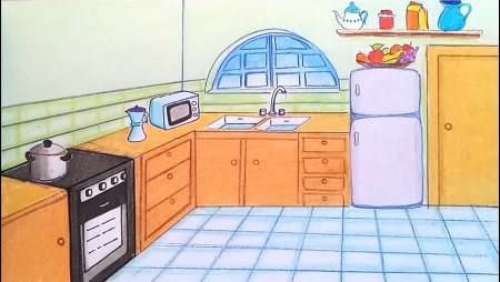 Кухня рисунок