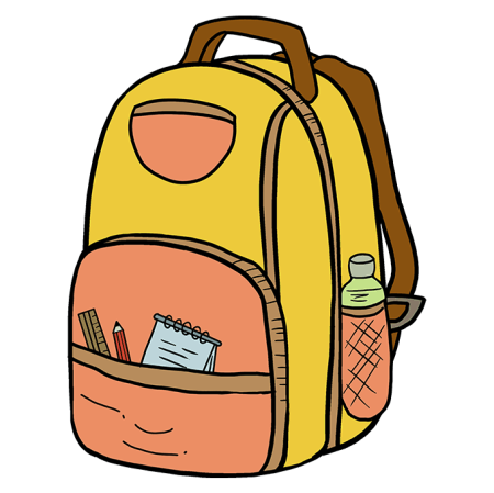 Рюкзак нарисованный