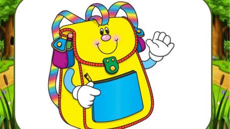 Мультяшный школьный рюкзак