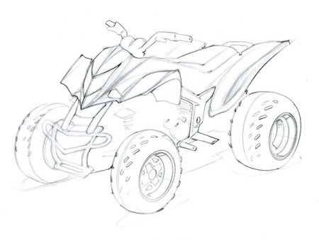 Yamaha Grizzly 700 чертеж