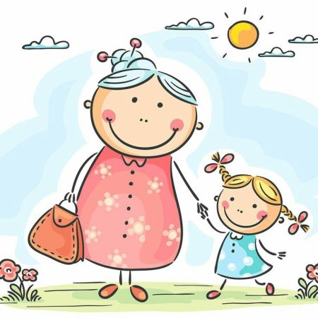 Бабушка рисунок