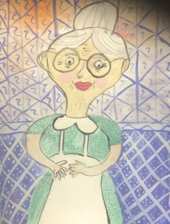 Бабушка рисование