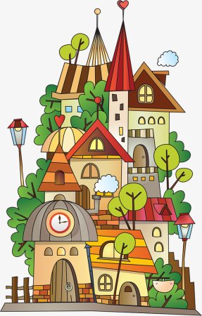 Домик мультяшный