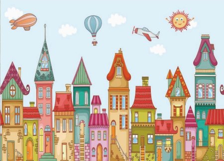 Мультяшный город