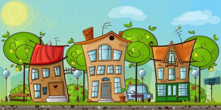 Мультяшная улица