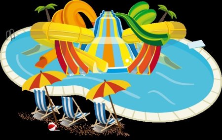 Рисуем аквапарк с детьми