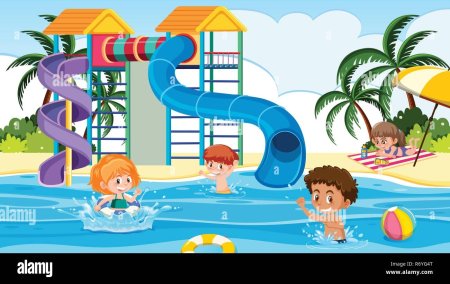 Аквапарк мультяшный