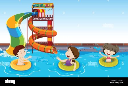 Аквапарк мультяшный