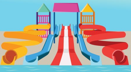 Аквапарк раскраска для детей