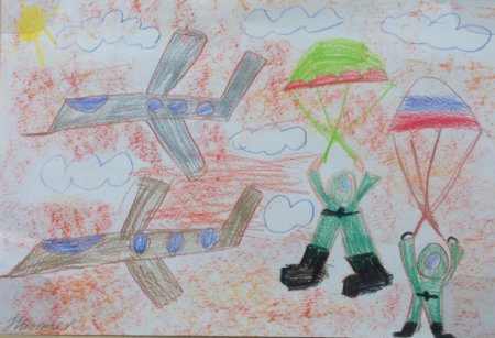 Детские рисунки десантников
