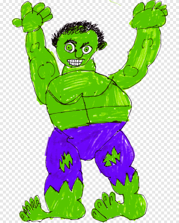 Халк нарисовать