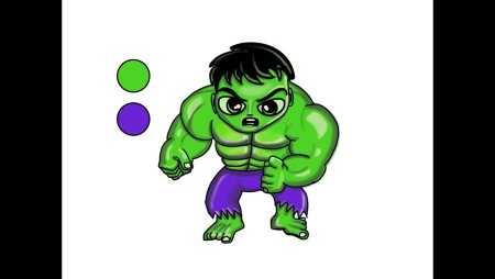 Халк для срисовки маленький