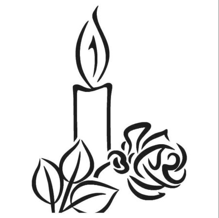 Свеча трафарет для вырезания