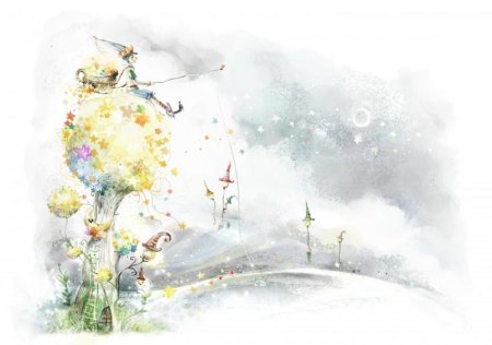 Детская иллюстрация акварель