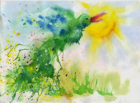 Марина Трушникова монотипия кляксография