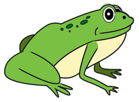 Лягушка вид сбоку