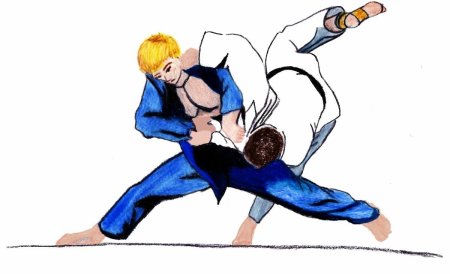 Дзюдо рисунок для детей