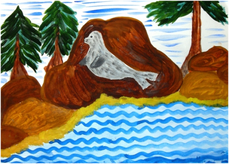 Байкал рисунок